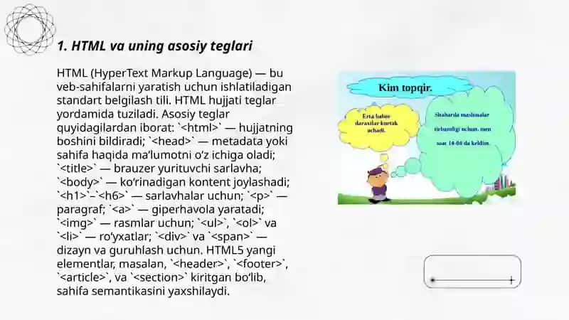 Web uchun dasturlash ( 10-11 sinflar uchun) 3