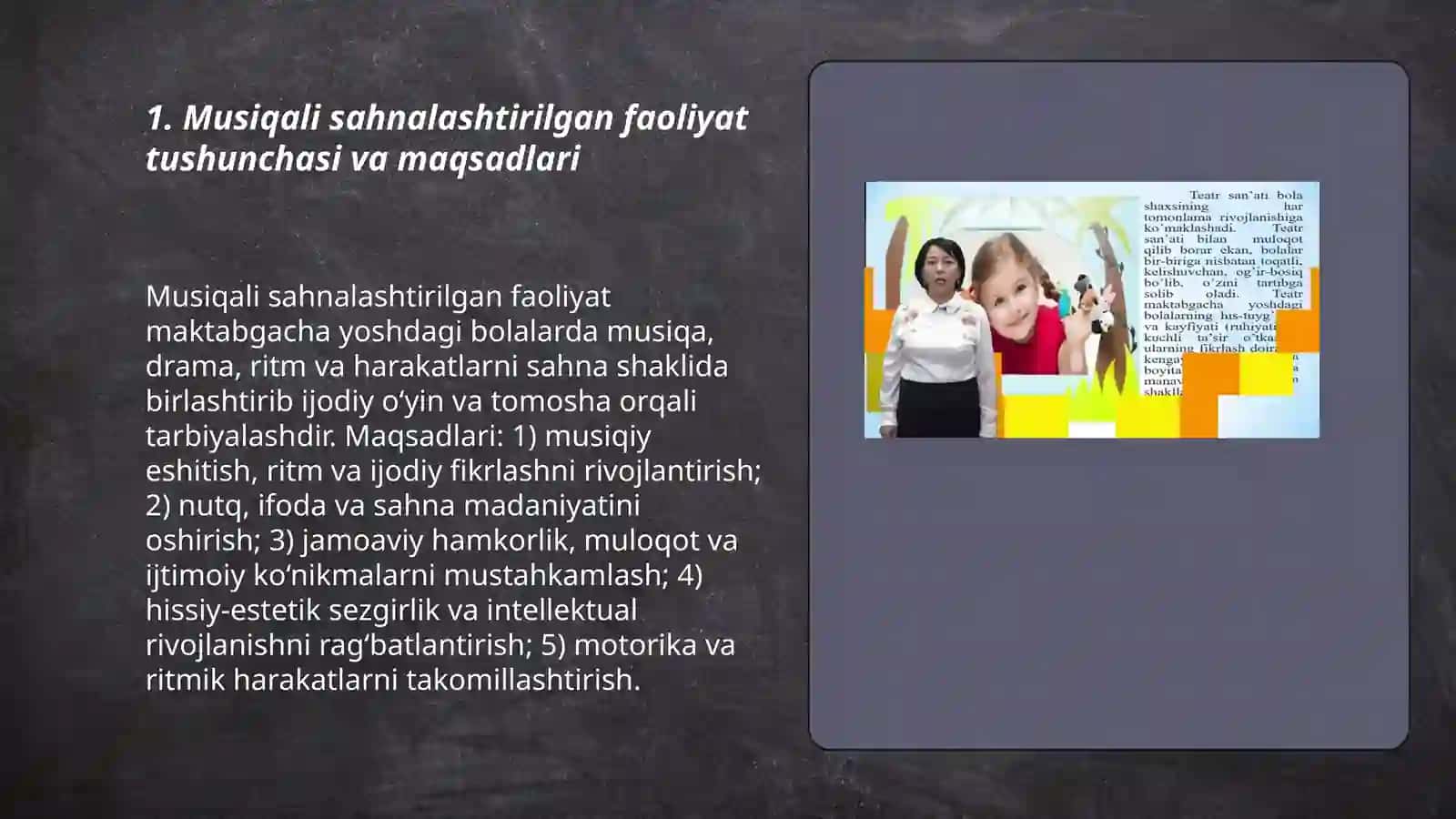 Maktabgacha ta'lim tashkilotlarida musiqali sahnalashtirilgan faoliyatni tashkil etish 3
