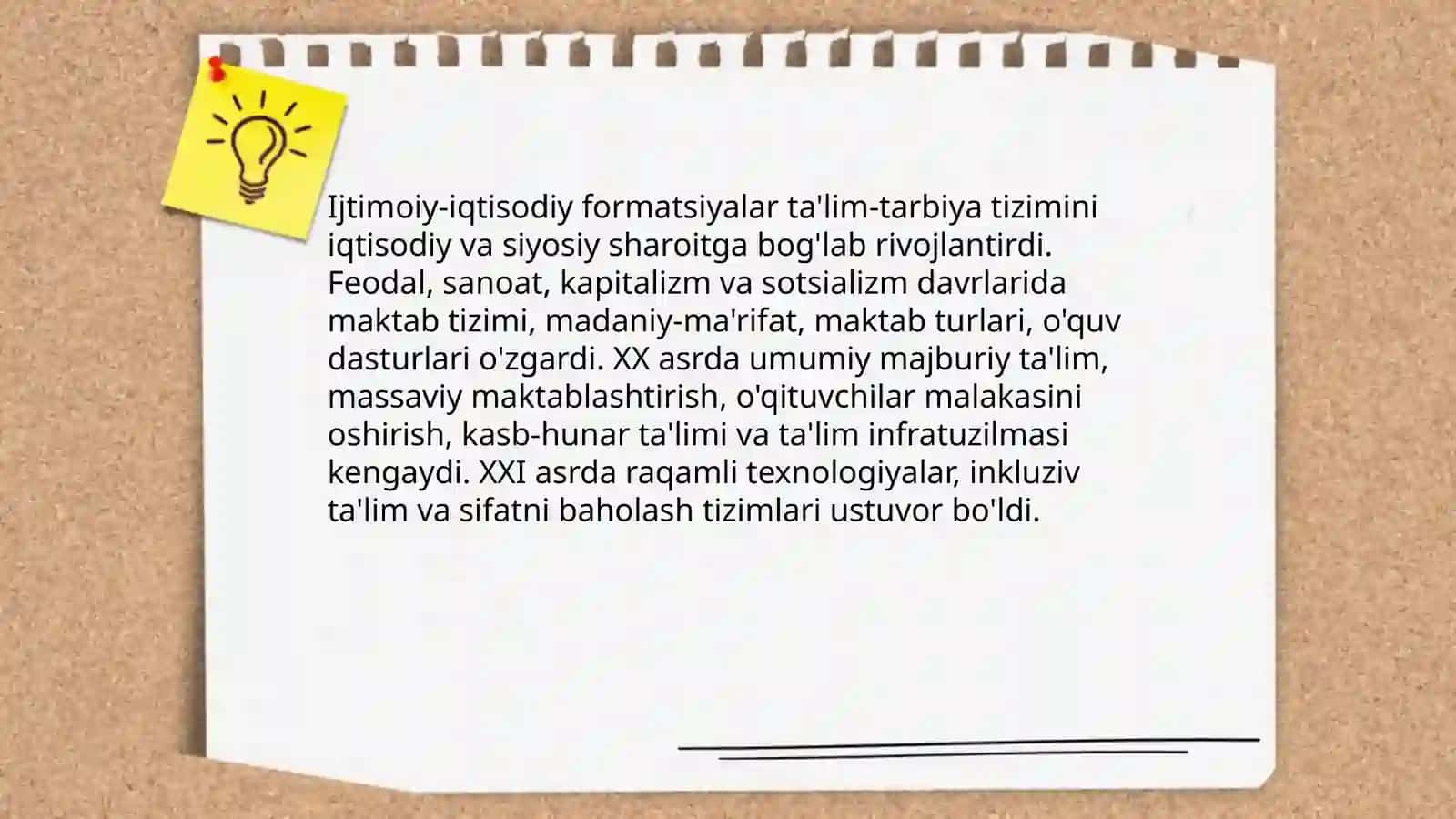Ijtimoiy-iqtisodiy formatsiyalar va ta'lim-tarbiya tizimi 3