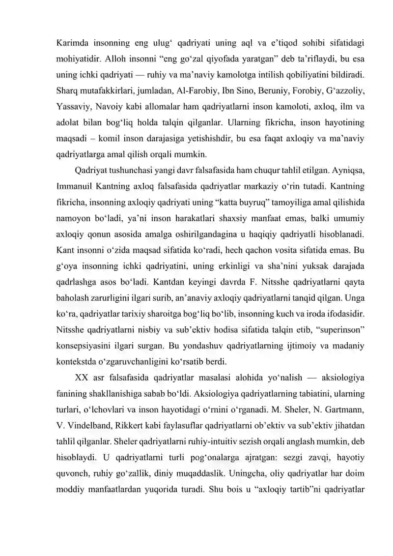 Qadriyatlar falsafasi 3