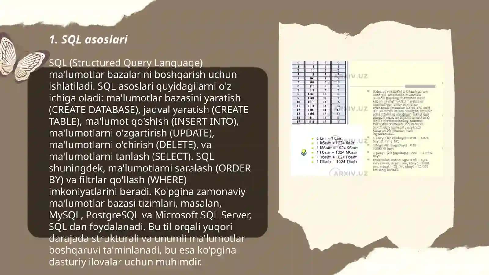 SQLda cheklovlar va ularning qoʻllanilishi 3