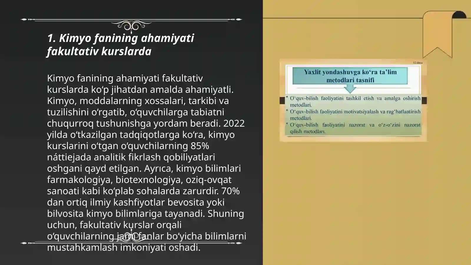 Kimyoda fakultativ mashg'ulotlar 3