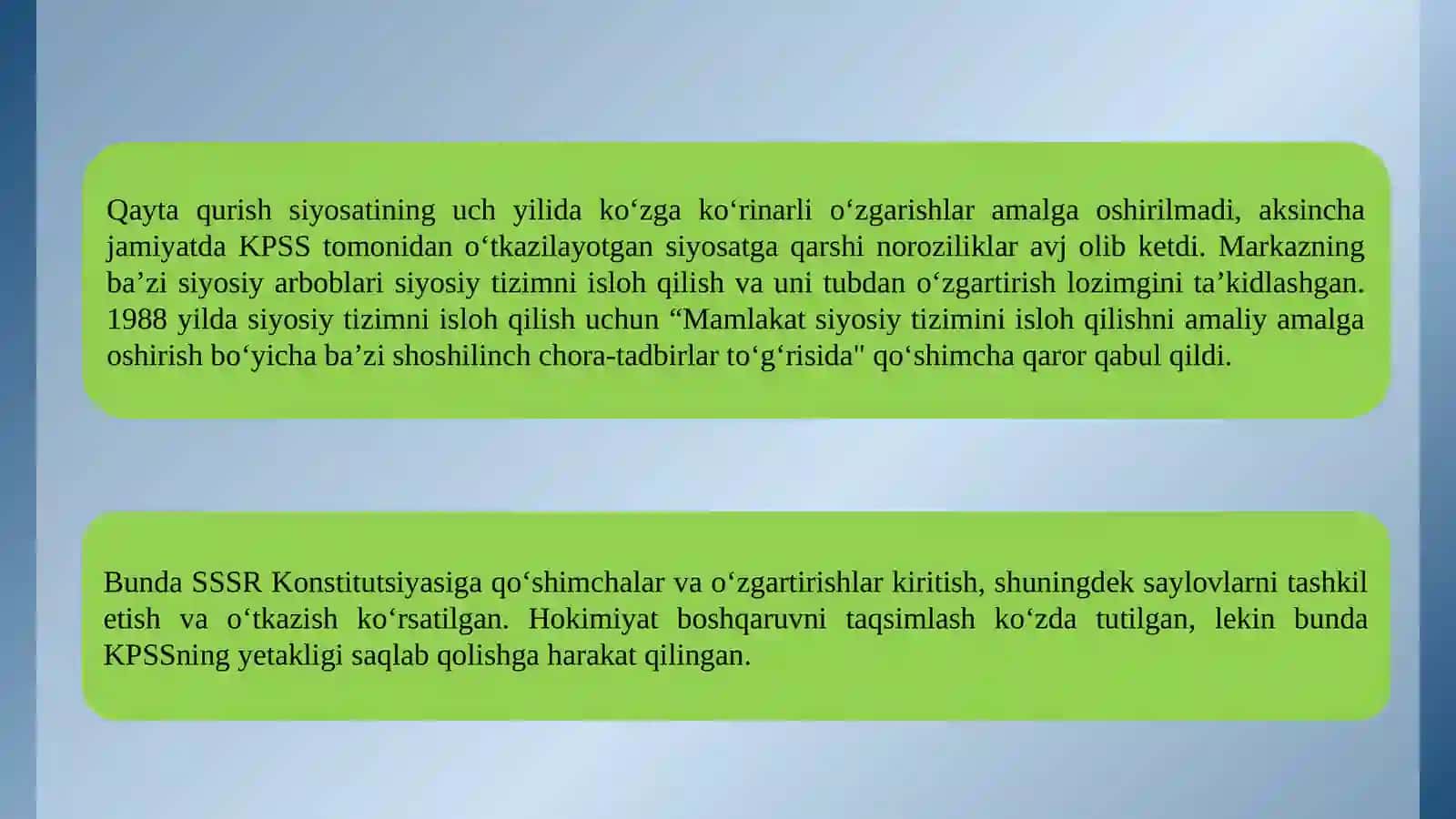 Qayta qurish siyosati 3