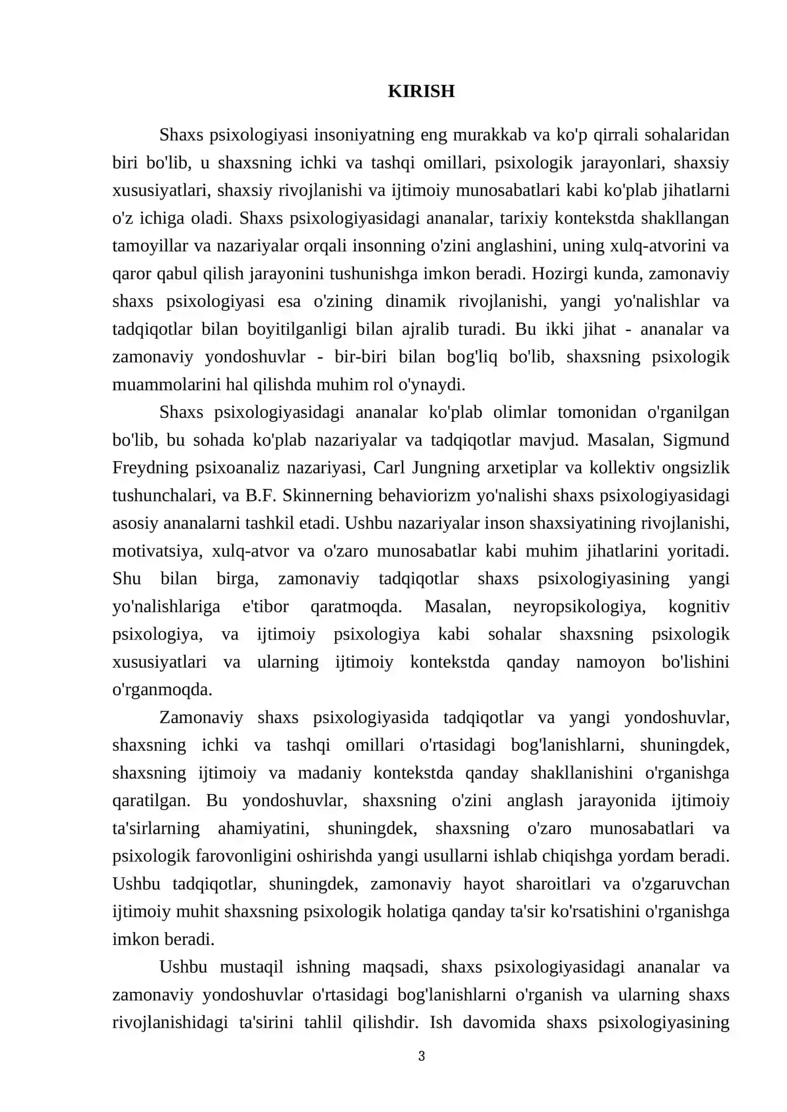 Shaxs psixologiyasidagi ananalar va zamonaviy shaxs 3