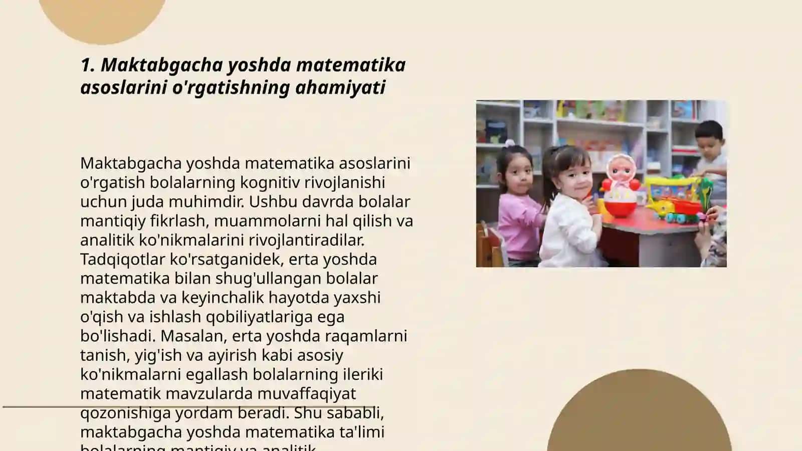 Maktabgacha yoshdagi bolalarning matematik rivojlanishining nazariy asoslari 3