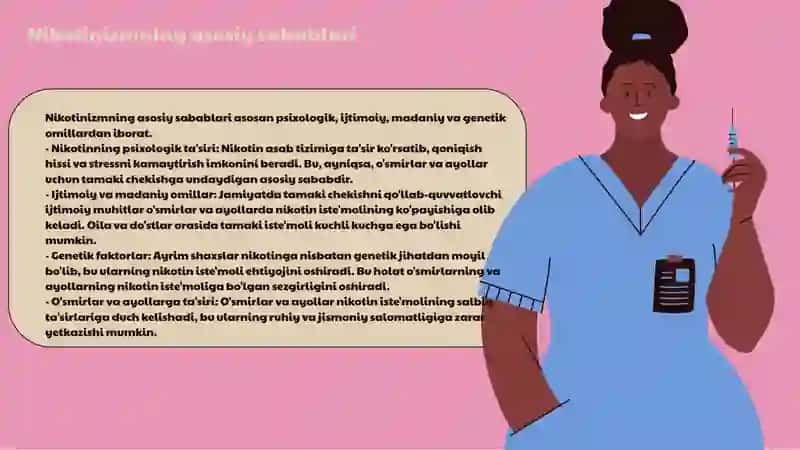 Nikotinizm va uning asoratlari. Nikotinizmning o’smirlar va ayollar organizmiga ta’siri 3