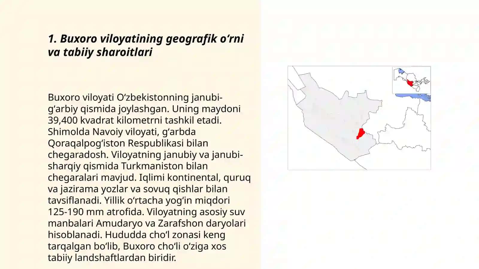 Buxoro viloyatidagi geoekologik vaziyatlarni baholash 3