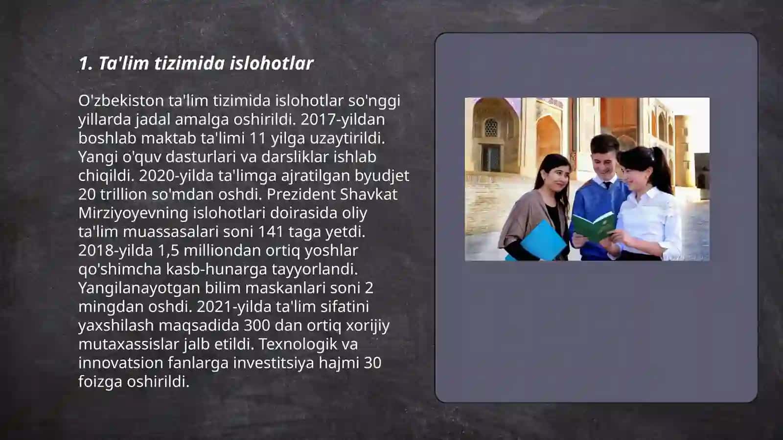 Ta'lim tizimida islohotlar 3