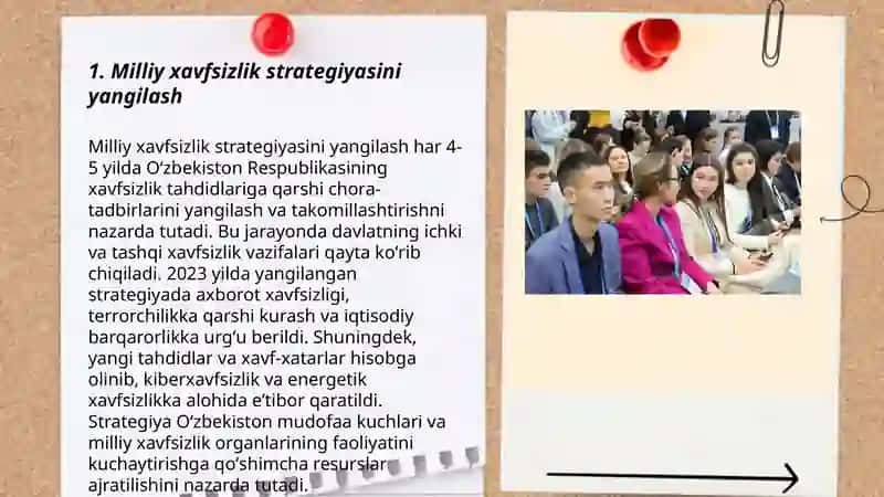 Milliy xavfsizlikni ta’minlash borasida amalga oshirilayotgan ishlar. 3
