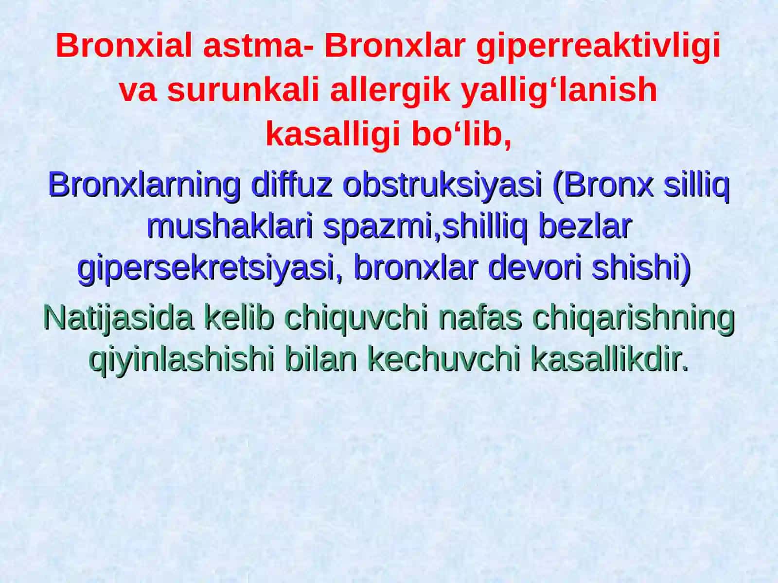 BOLALARDA BRONXIAL ASTMANING KECHISH XUSUSIYATLARI 3