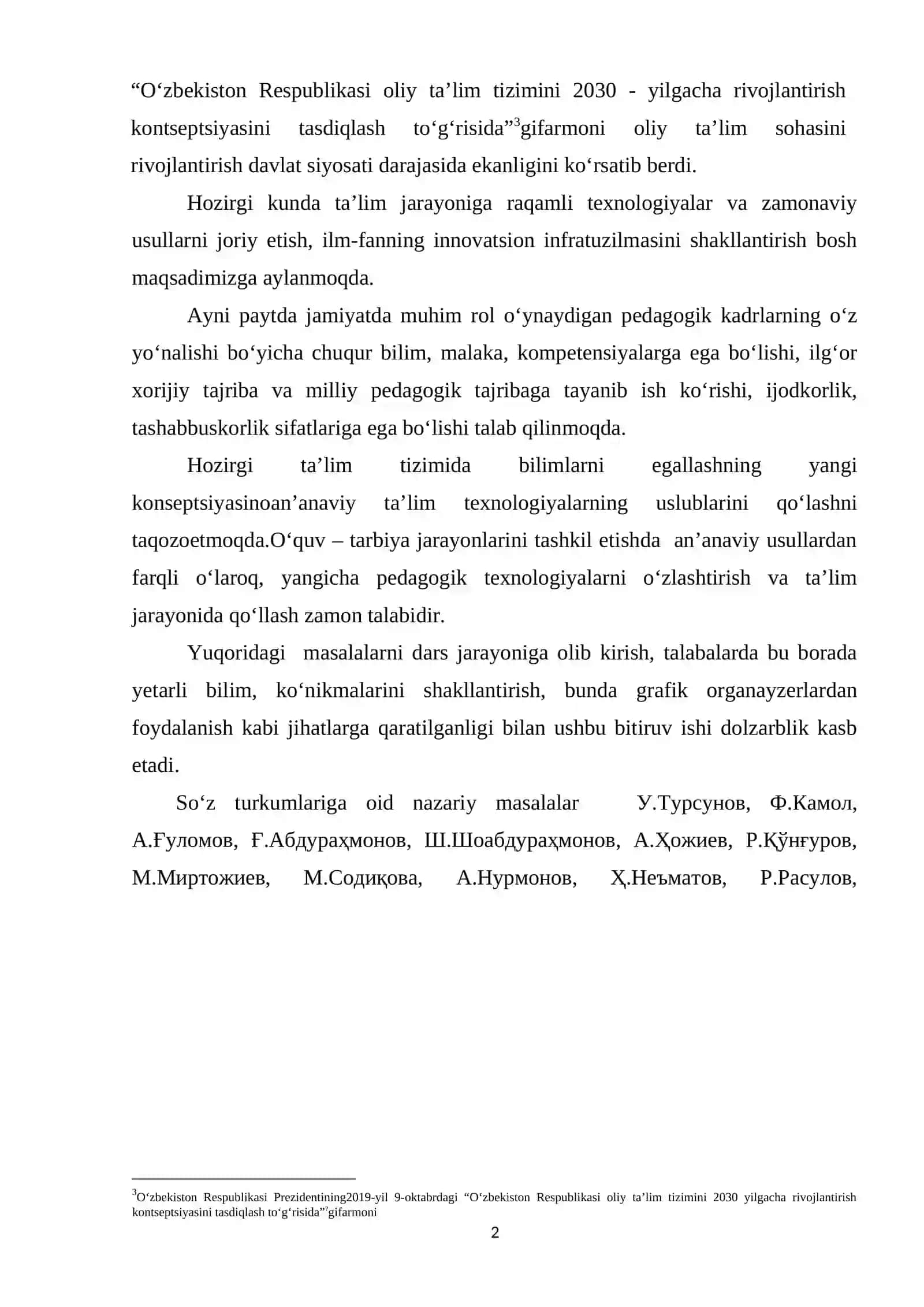 "O‘ZBEK TILIDA SO‘Z TURKUMLARINI O‘QITISHNING AMALIY ASOSLARI VA 4K" 3