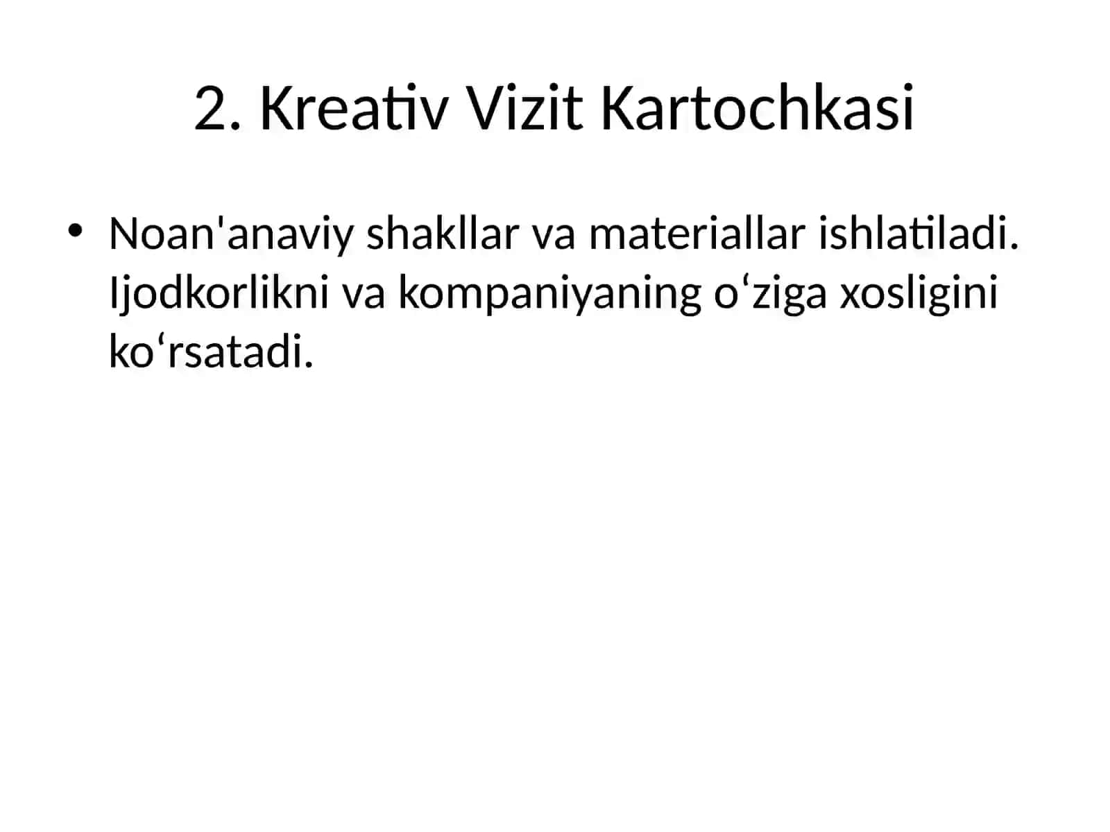 Vizit Kartochkalari Turlari 3