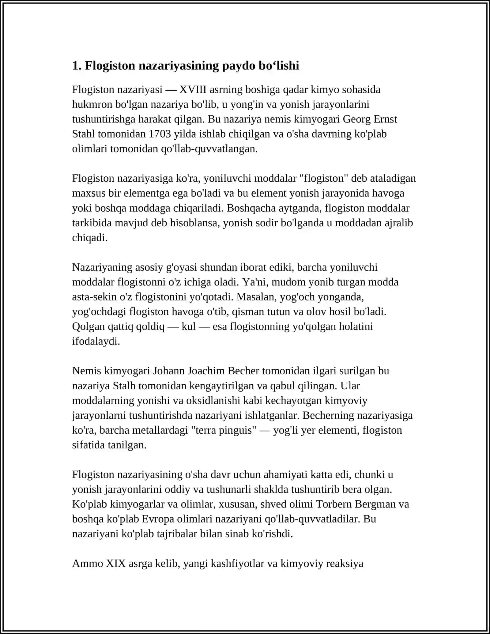 FLOGISTON NAZARIYASI 3