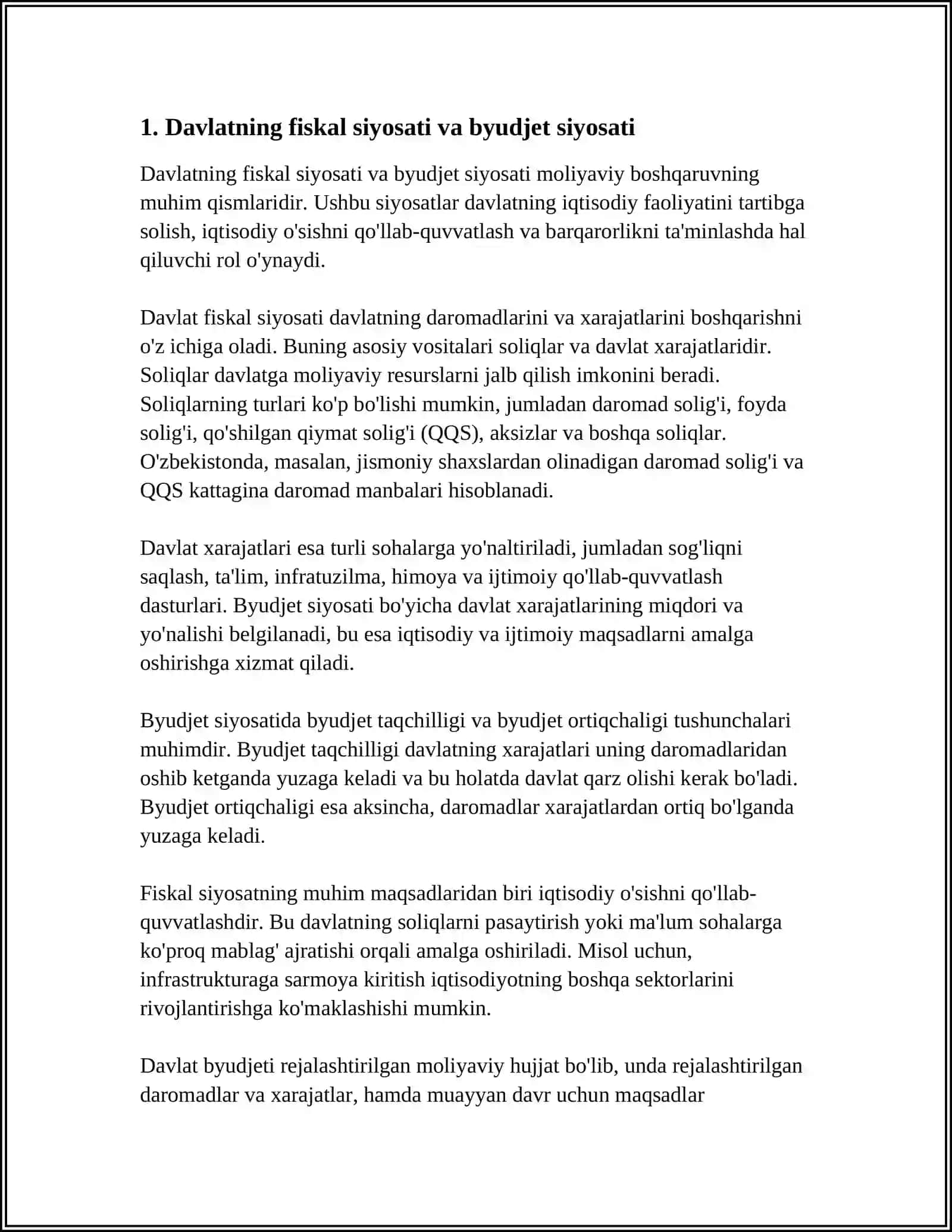 MOLIYAVIY TIZIMDA DAVLATNING ROLI 3