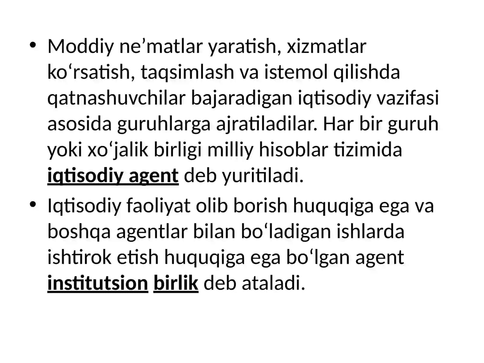 Milliy hisoblartizimidaiqtisodiy faoliyat natijalarini ifodalovchi ko’rsatkichlar tizimi 3
