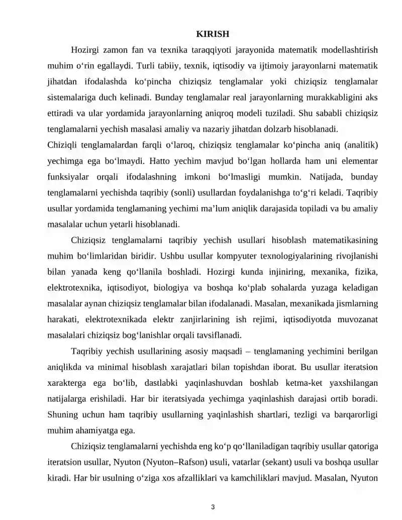Chiziqli tenglamalarni taqribiy yechish usullari 3