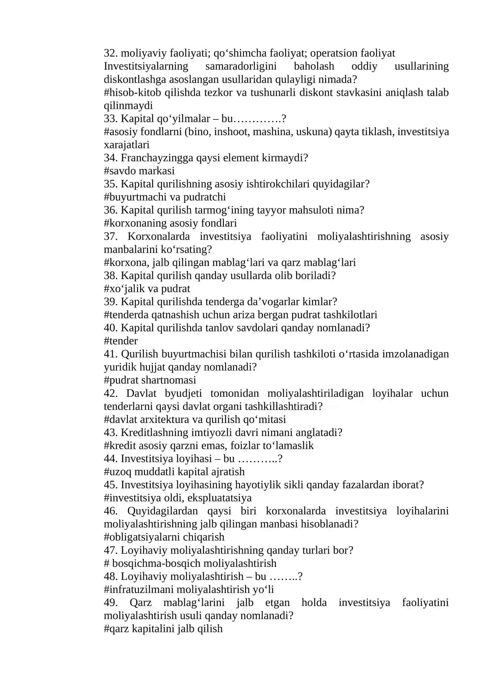Investitsiya faoliyati 3