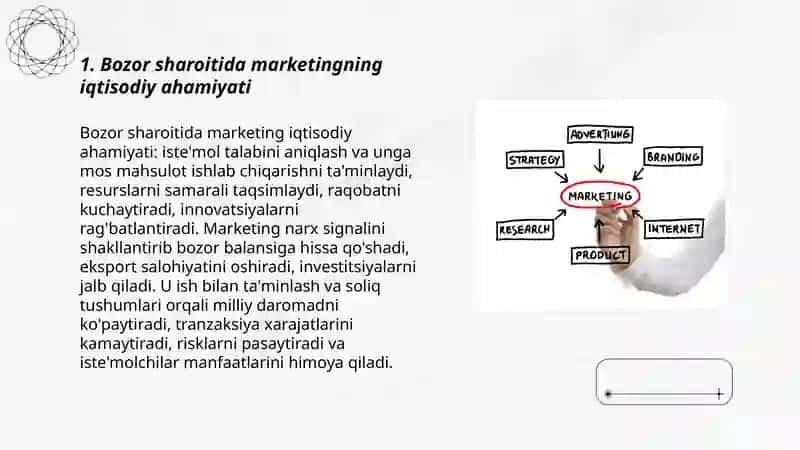 Bozor sharoitida marketing ahamiyati 3