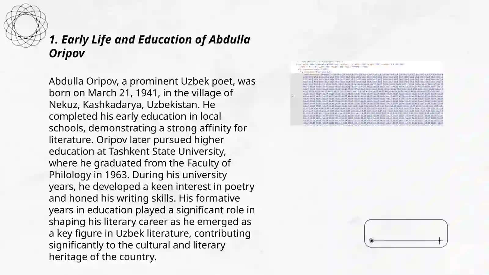 Abdulla Oripov: Life and Creativity 3