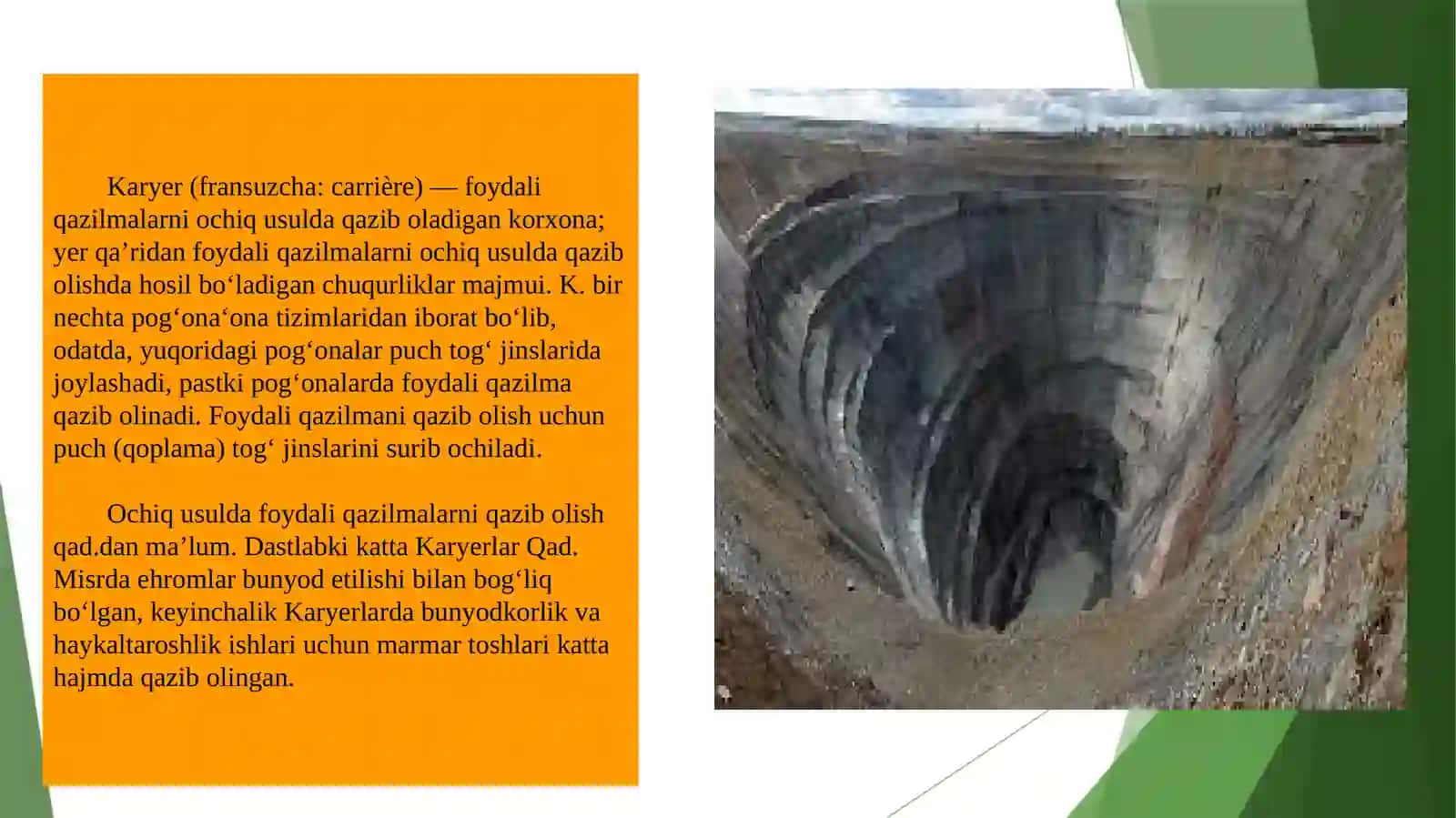 Karyer maydonini tayyorlash va infratuzilma qurilishi 3
