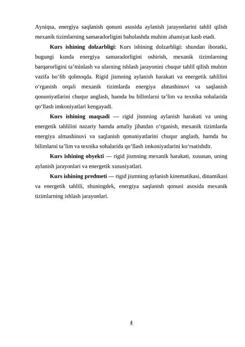 RIGID JISMNING AYLANISHI VA UNING ENERGETIK TAHLILI 3