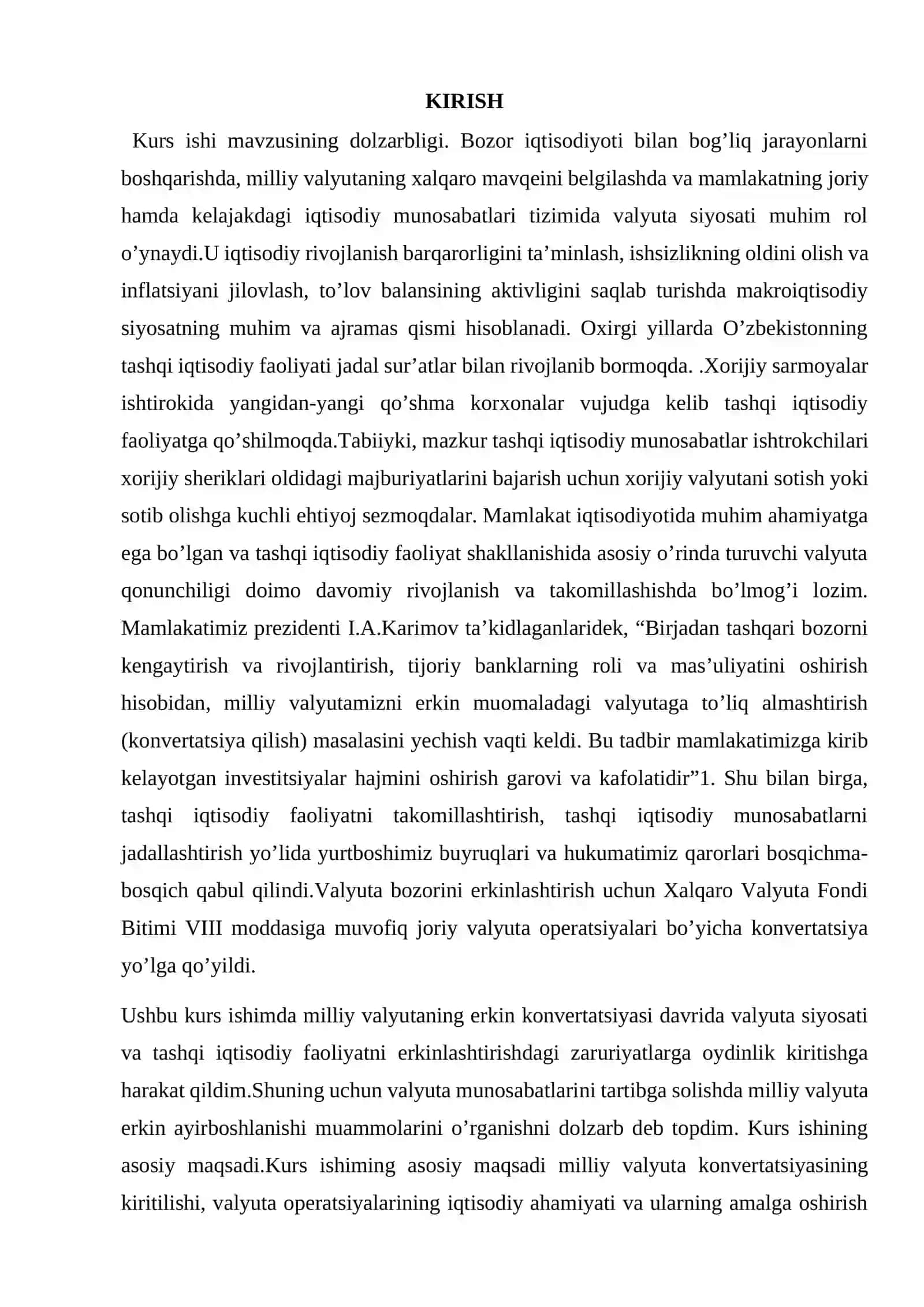 O'zbekiston Respublikasining tashqi savdo siyosati 3