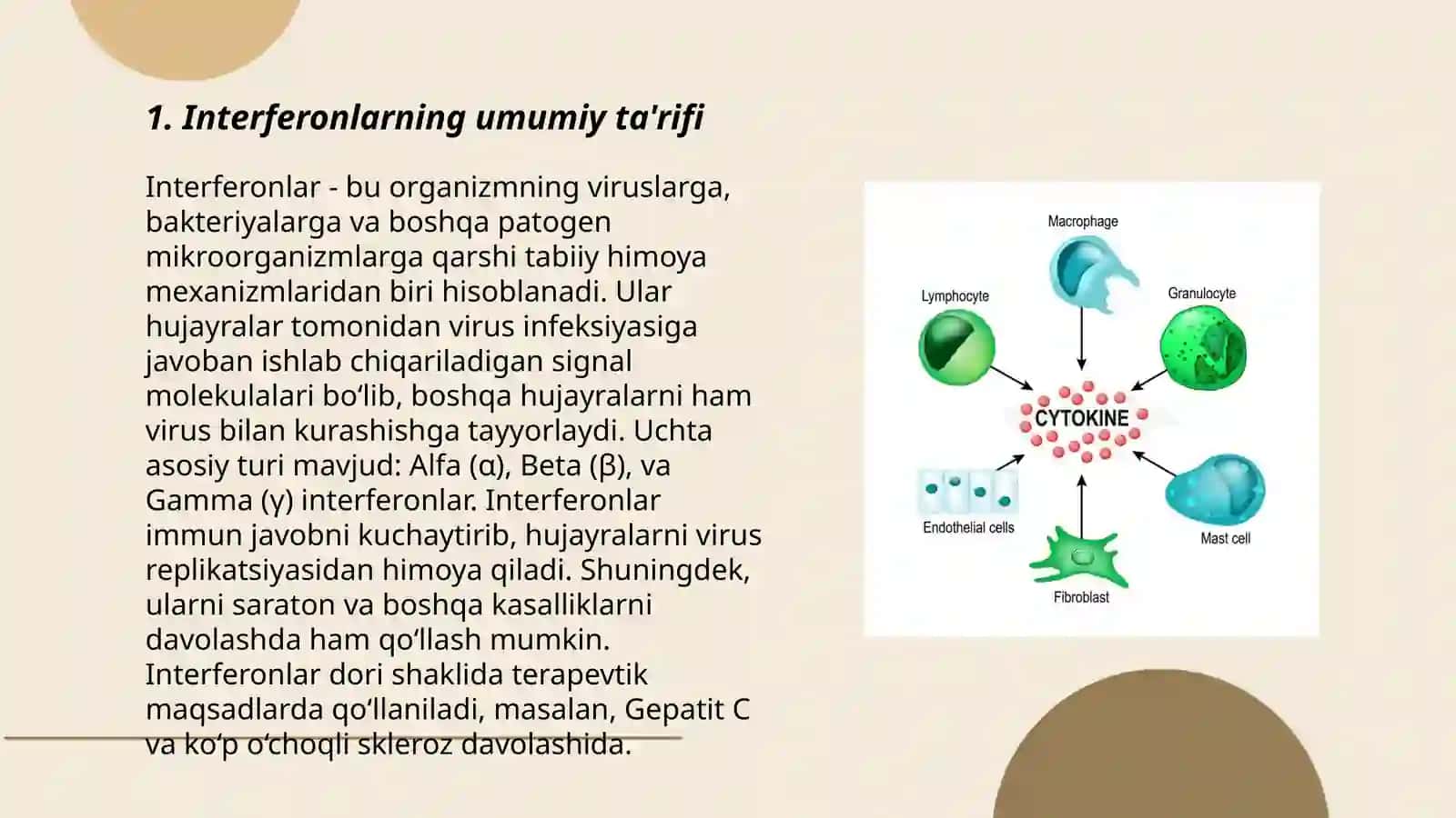 Interferon va sitokinlar 3