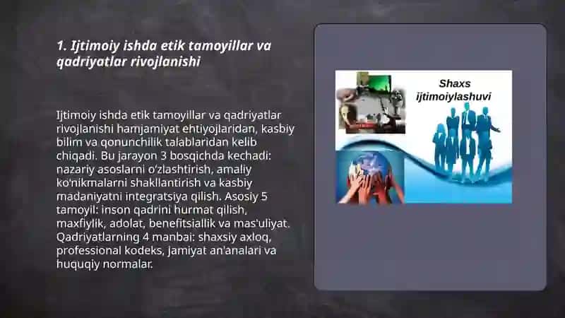 Ijtimoiy ishda etika rivojlanishi 3