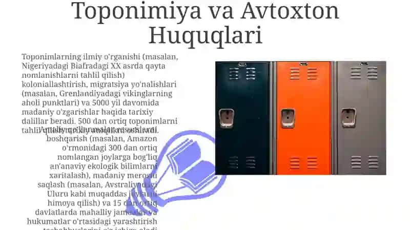 Toponimika fanini oʻrganishning ilmiy-amaliy ahamiyati 3