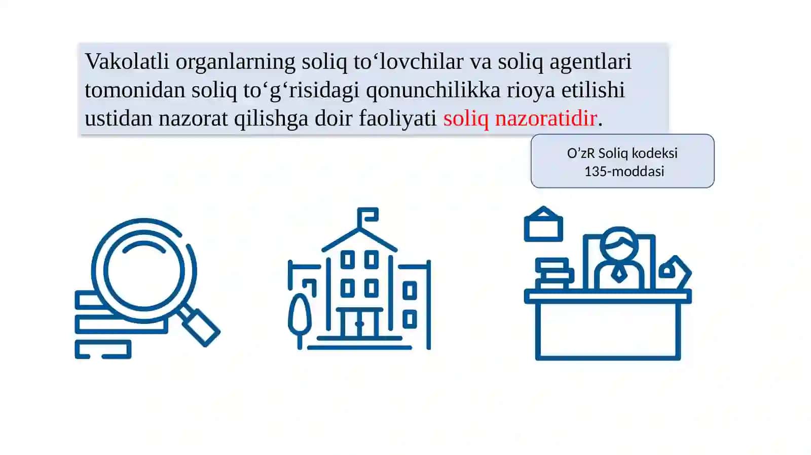 IQTISODIYOT Soliqlar va soliqqa tortish fani 3