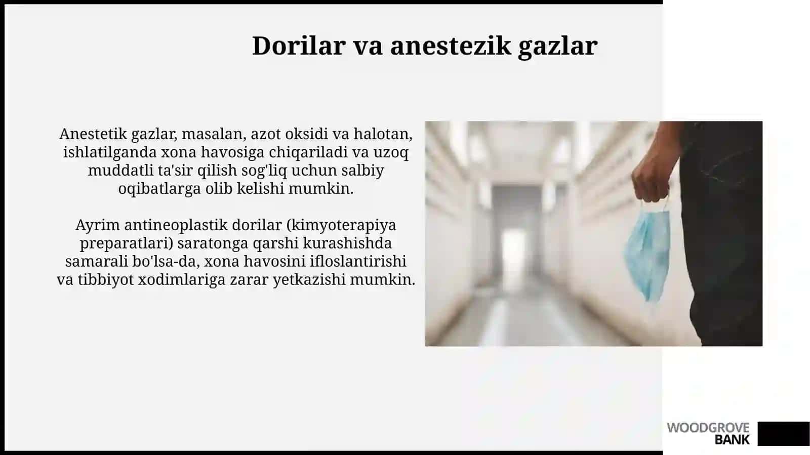Kasalxona xonalari havosining antropogen ifloslanishi haqida tushuncha 3
