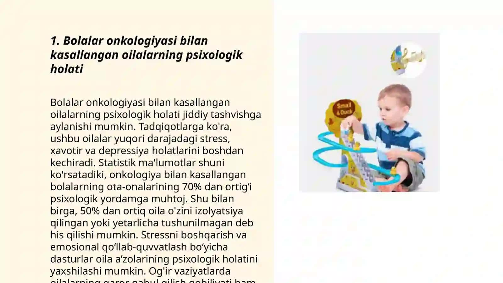 Bolalar onkologiyasini ijtimoiy psixologik muammolari 3