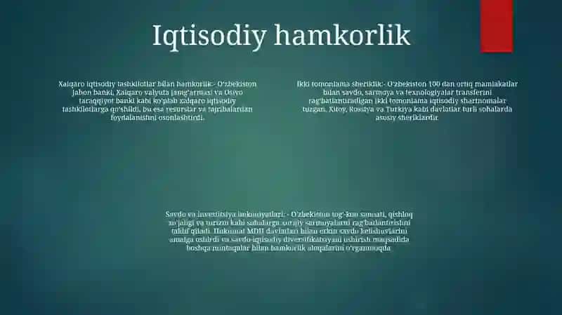 Ozbekiston Va Jahon Hamjamiyati 3