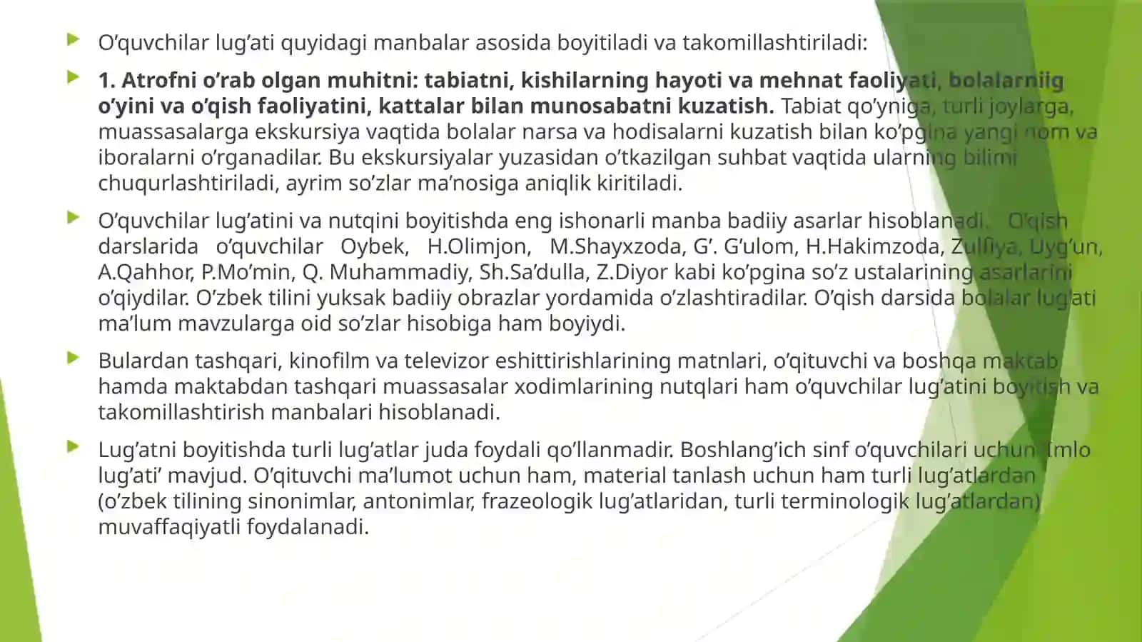 Lug‘at ustida ishlash metodikasi 3