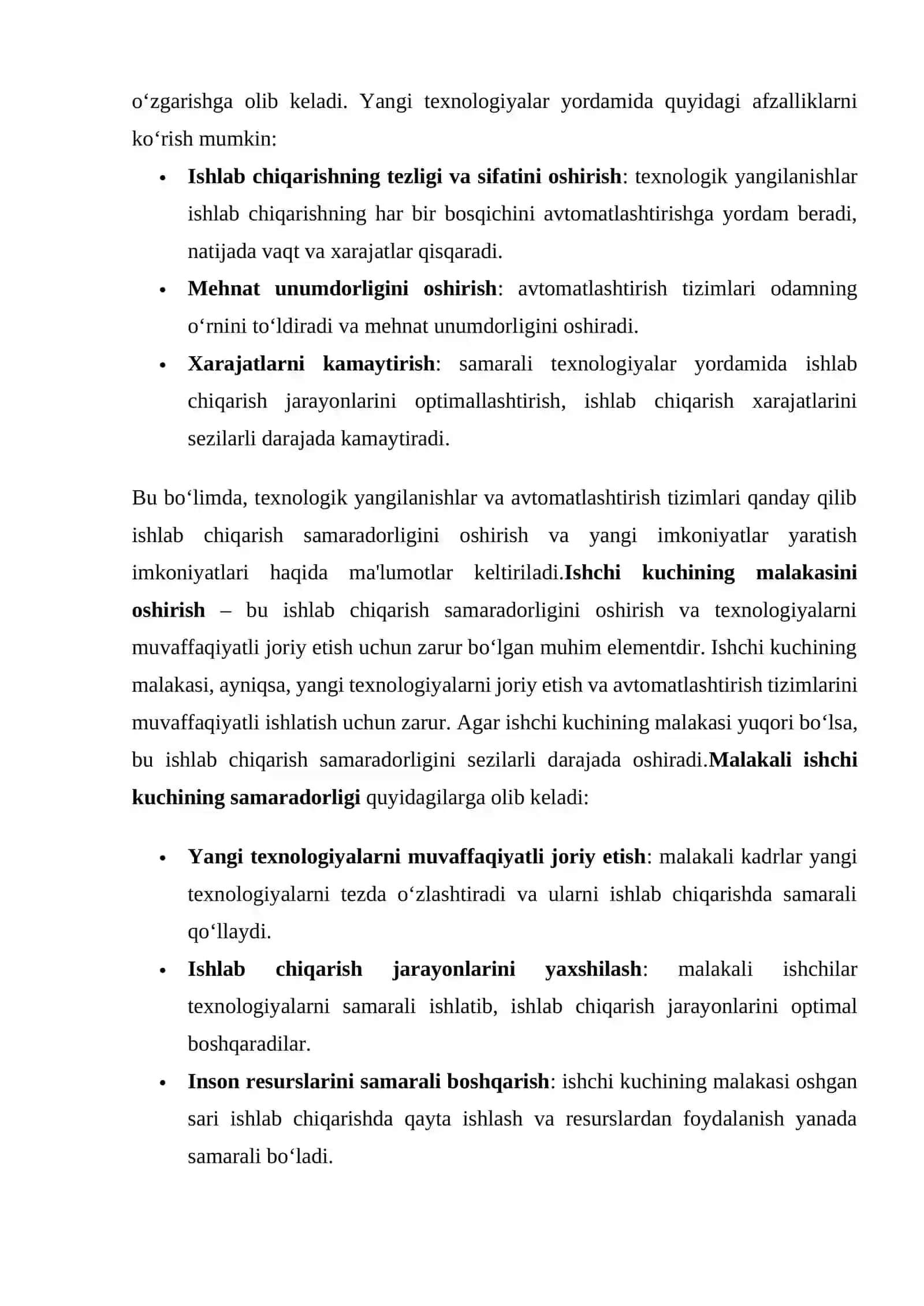 IKKILAMCHI MODDIY RESURSLARNI ISHLAB CHIQARISHDA ISH SAMARADORLIGINI OSHIRISH 3