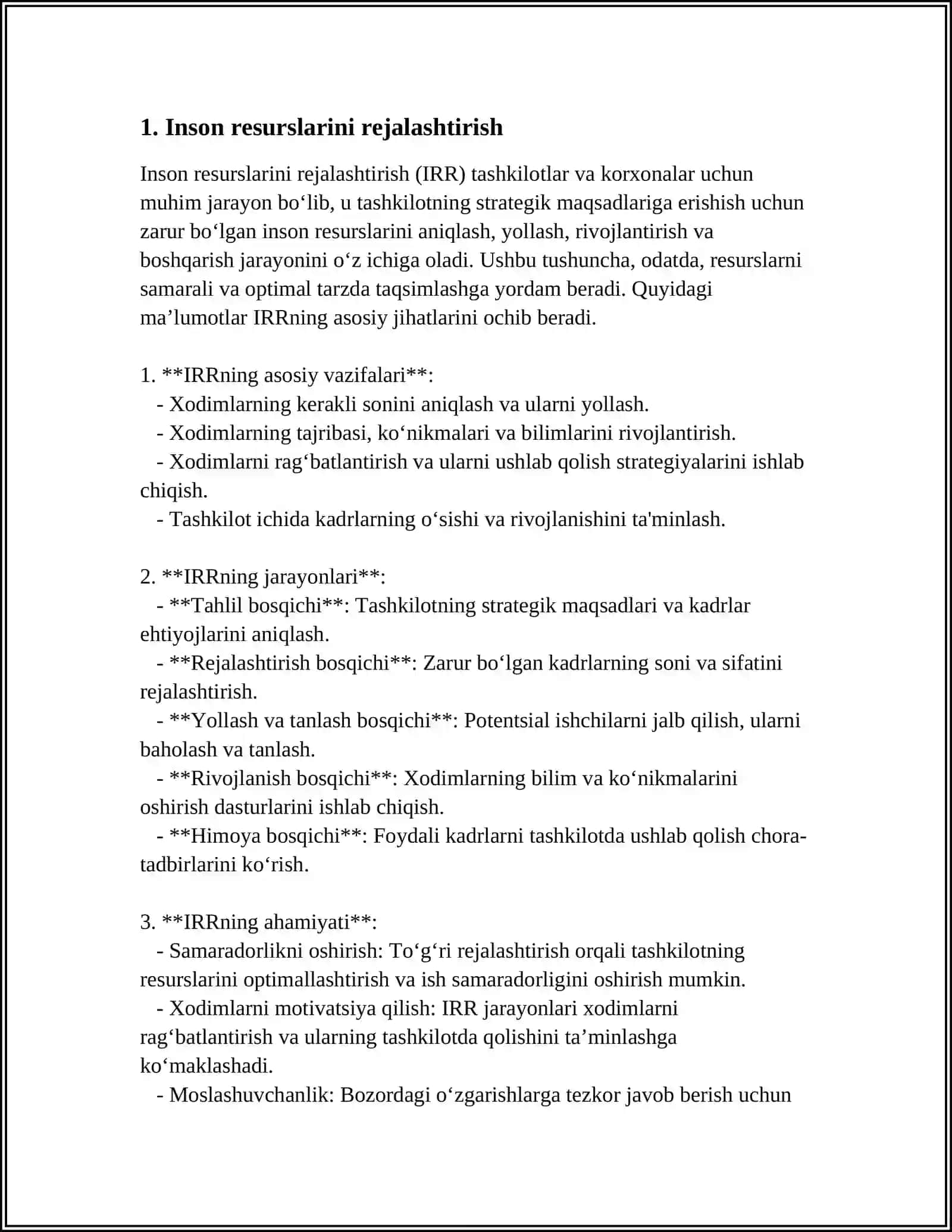 INSON RESURSLARINI BOSHQARISH 3