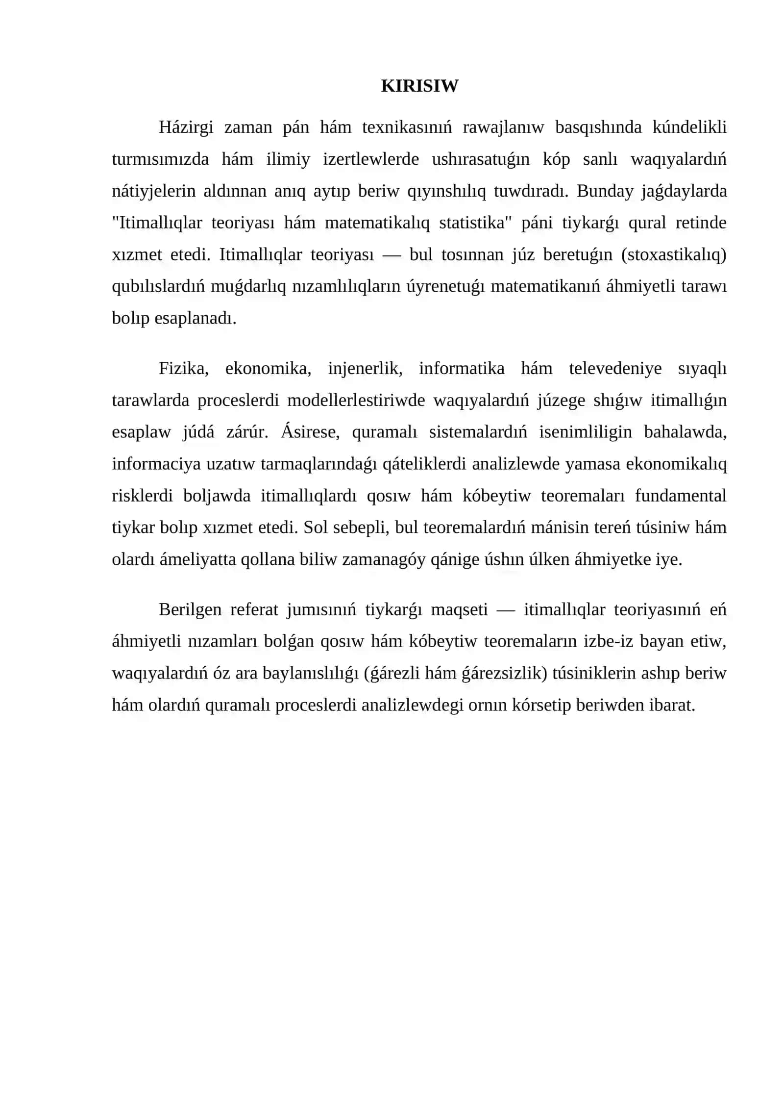 Itimallıqtı qosıw hám kóbeytiw teoremaları 3