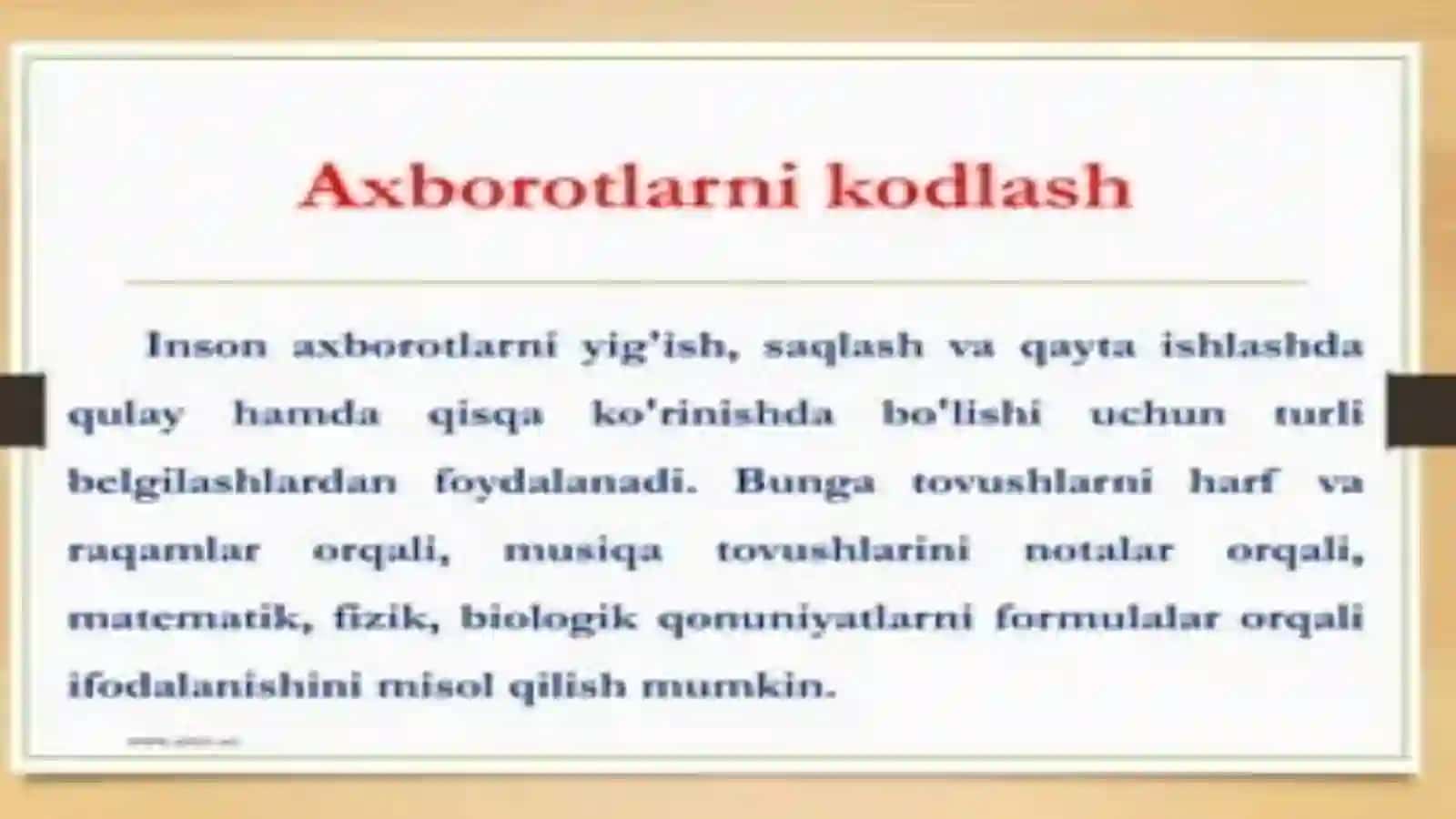 Fan axborot texnologiyalari fanidan tayyorlagan taqdimoti 3