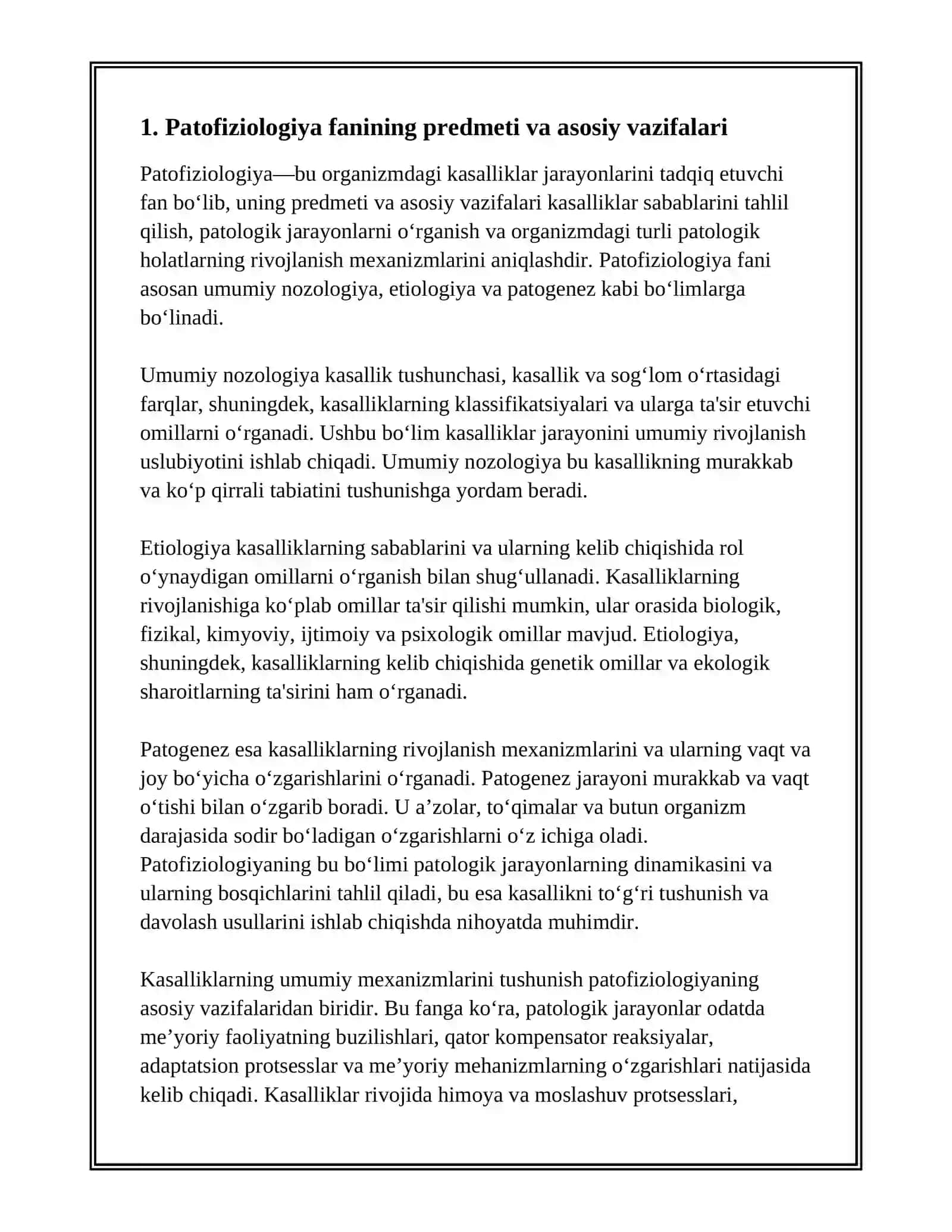 PATOFIZIOLOGIYA PREDMETI VA VAZIFALARI 3