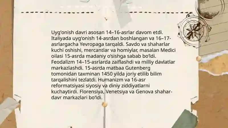 Uygʻonish davri Yevropa madaniyati 3