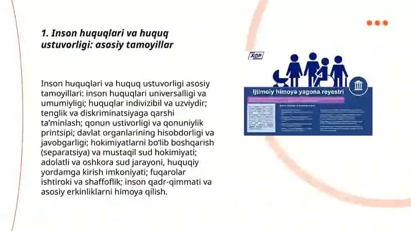 Inson huquqlari va huquq ustuvorligi: asosiy tamoyillar 3