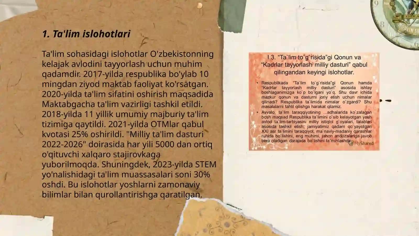 Ta'lim islohotlari 3