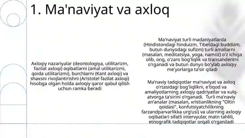 Ma'naviyatshunoslik fanining predmeti 3