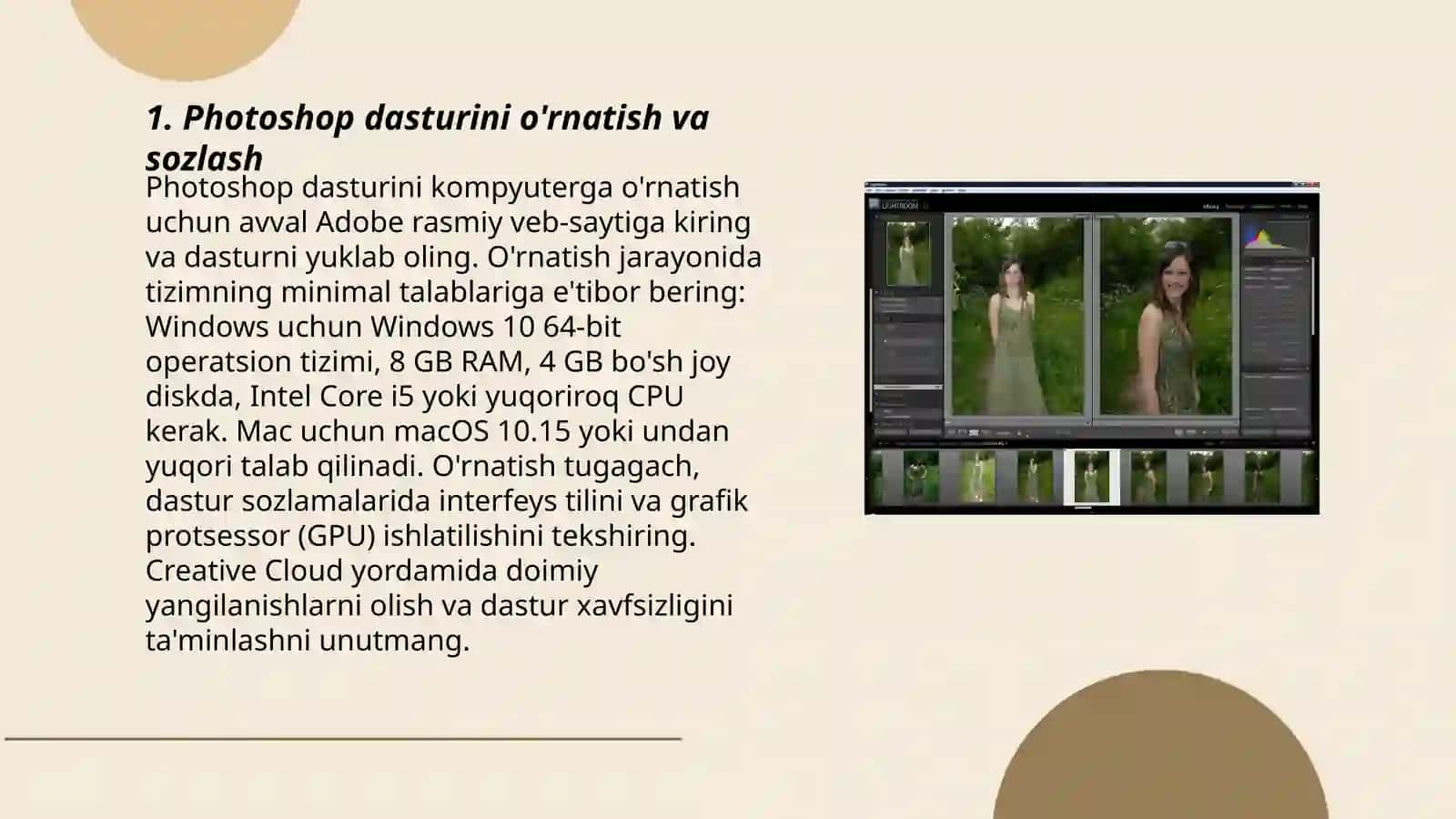 Photoshop dasturlarida ishlash 3