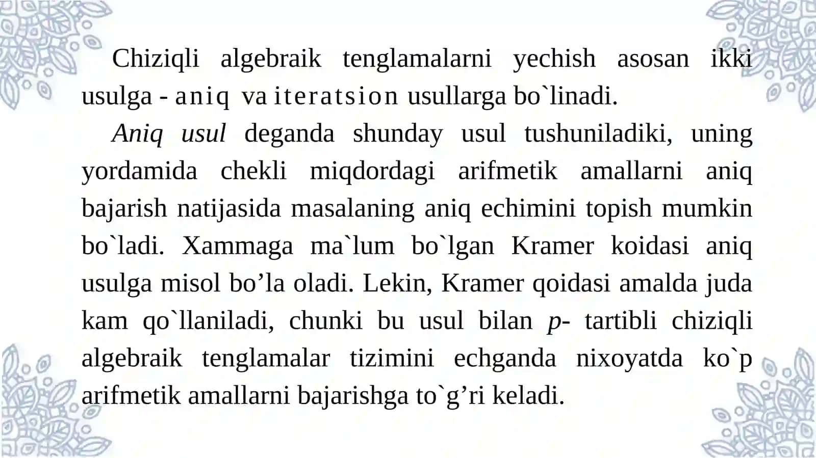 Matematikastatistikaelementlarinimodellashtirish 3