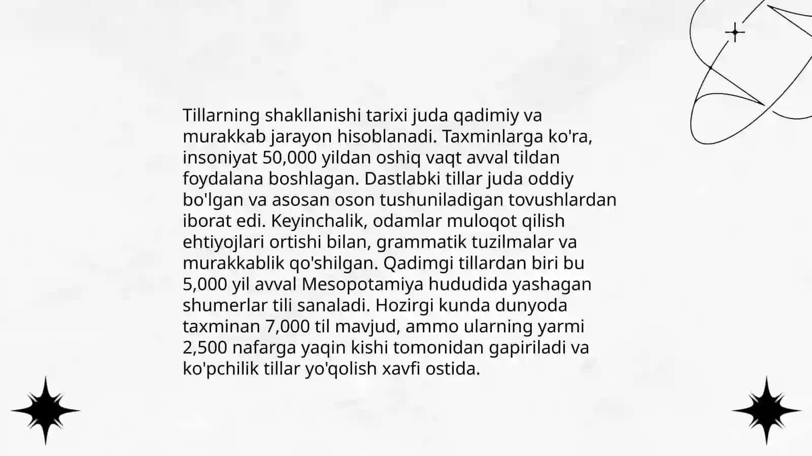 Tillarning shakllanishi va rivojlanishi 3