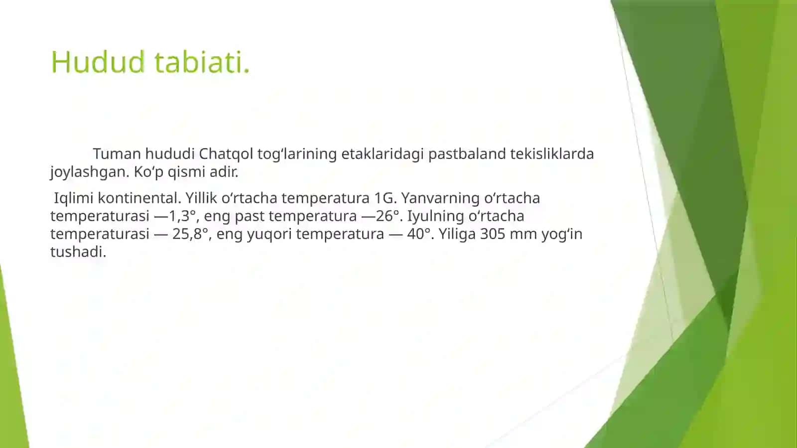 Chust tuman Chustnon qishlogʻidagi ekologik vaziyatni baholash 3