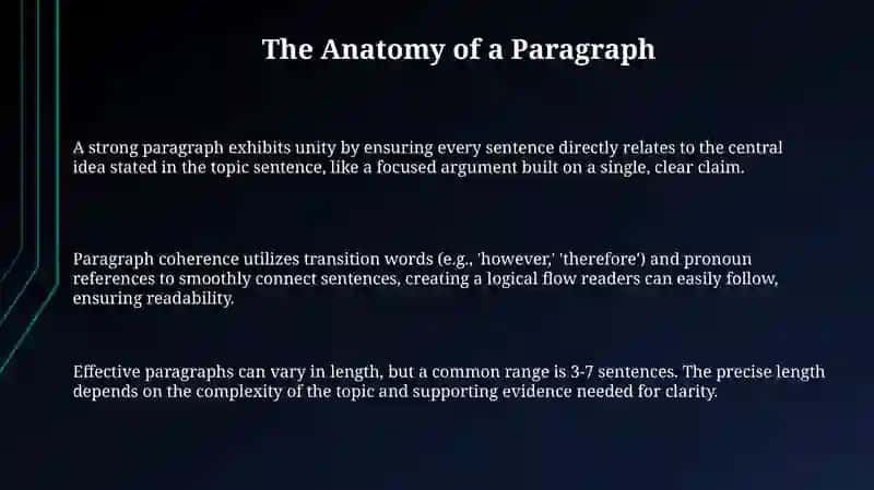 Paragraph structure 3
