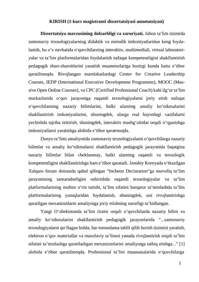 O‘QUVCHILARINING MUSTAQIL TA’LIMINI TASHKIL ETISHDA RAQAMLI TEXNOLOGIYALARDAN FOYDALANISH KOMPETENTLIGINI SHAKLLANTIRISH 3