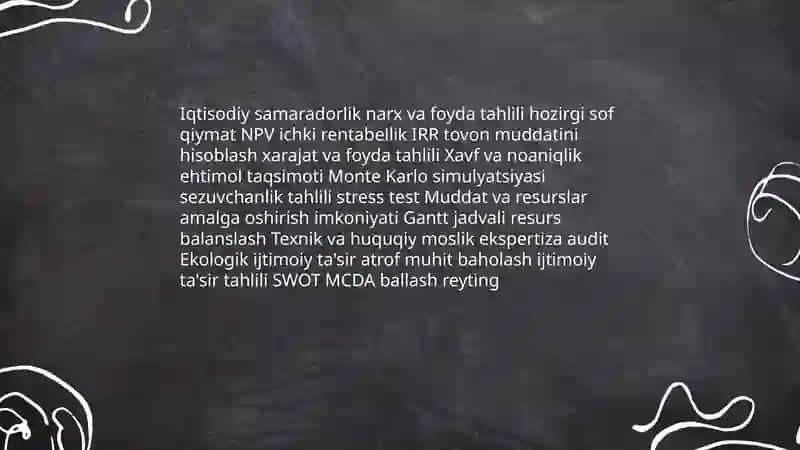 Boshqaruv qarorlarini ishlab chiqishning muqobil variantlarini tahlil qilish 3